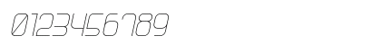 Science Fair Light Italic Numeric Preview