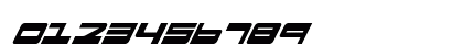 Searider Falcon Super-Italic Italic Numeric Preview