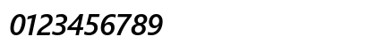 Segoe UI Semibold Italic Numeric Preview