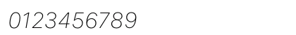 SF Compact Text Ultralight Italic Numeric Preview