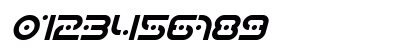 SF Planetary Orbiter Italic Numeric Preview