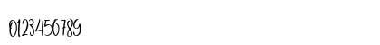 Shellahera Script Demo Regular Numeric Preview