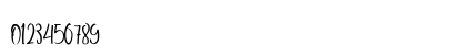 Shellahera Script Demo Regular Numeric Preview