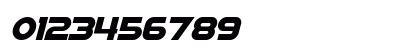 Sigma Five Marquee Italic Numeric Preview