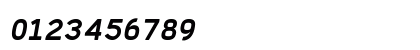 Simvoni Bold Italic Numeric Preview