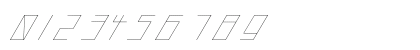 slanted ITALIC shift Thin Preview