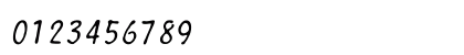 Smith-Corona EC1100 Script Regular Numeric Preview