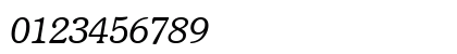 Souvenir Lt BT Light Italic Numeric Preview