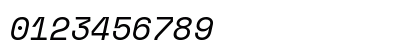 SpaceMono Nerd Font Italic Preview