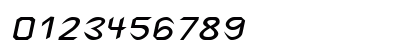 Spike-Extended Italic Numeric Preview