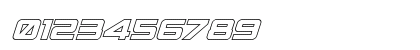 Spy Agency Outline Italic Numeric Preview