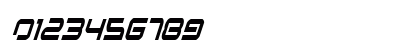 Star Eagle Condensed Italic Numeric Preview
