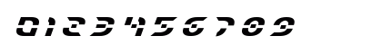 Starfighter Title Italic Numeric Preview