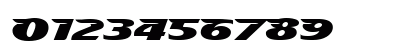 StingRay Extrabold Numeric Preview