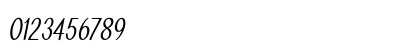 Taffeta Condensed Italic Preview