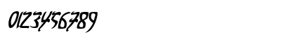 Taibaijan Bold Italic Numeric Preview
