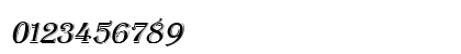 Tangiers Italic Numeric Preview