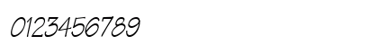 Techno-Condensed Italic Numeric Preview