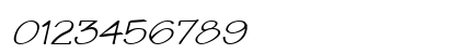 Techno-Wide Italic Numeric Preview