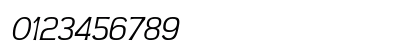 Teen Light Italic Numeric Preview