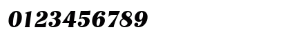Tennessee Heavy SF Bold Italic Numeric Preview