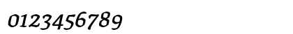 Texturina SemiBold Italic Numeric Preview