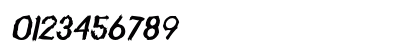 The Creeps Bold Italic Numeric Preview