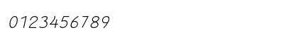 Theodista Decally Italic Numeric Preview
