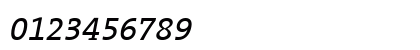 The Serif- Italic Numeric Preview