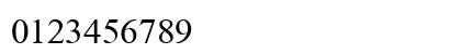 TimesNueve Normal Numeric Preview