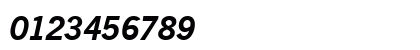 NewsGothicTwo BoldItalic Numeric Preview