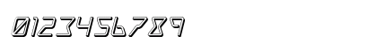 Tracer 3D Italic Numeric Preview