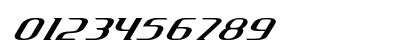 Tranzam Extra-expanded Italic Numeric Preview