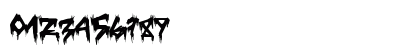 TreehausHorror Regular Numeric Preview