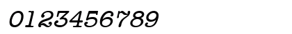 TypewriterExpert Oblique Numeric Preview