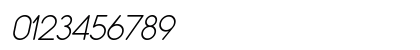 Typo Grotesk Rounded Light Italic Numeric Preview