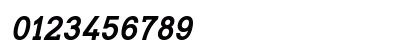 Typo Slab Bold Italic Numeric Preview