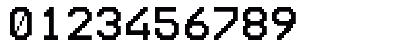 UAV OSD Mono Regular Numeric Preview