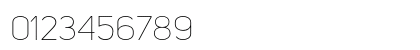 Uni Sans Thin CAPS Numeric Preview