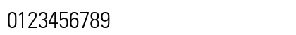 Univers LT Std 47 Light Condensed Numeric Preview