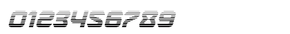 USAngel Gradient Italic Numeric Preview