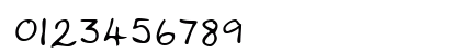 ValeriesHand Regular Numeric Preview