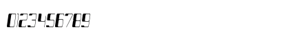 Veridon Condensed Italic Numeric Preview