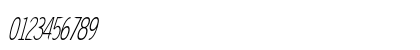 Verno Condensed Italic Numeric Preview