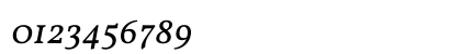 Vollkorn Italic Numeric Preview