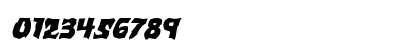Vorvolaka Expanded Italic Numeric Preview