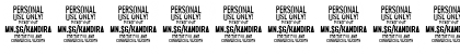 Kandira PERSONAL Black Italic Font