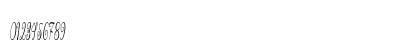 Wazoo Extra-condensed Italic Numeric Preview