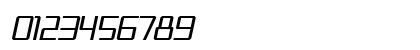 Weevil Bold Italic Numeric Preview