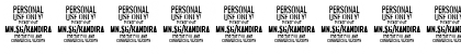 Kandira PERSONAL ExtraBlack Italic Font